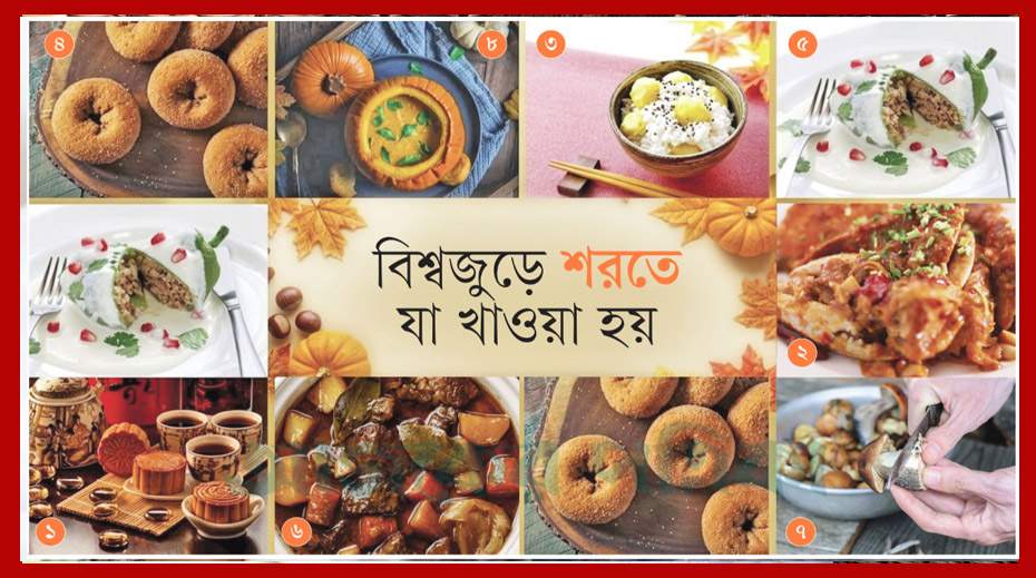 দেশ থেকে বিদেশে: শরতের থালায় নানা দেশের স্বাদ